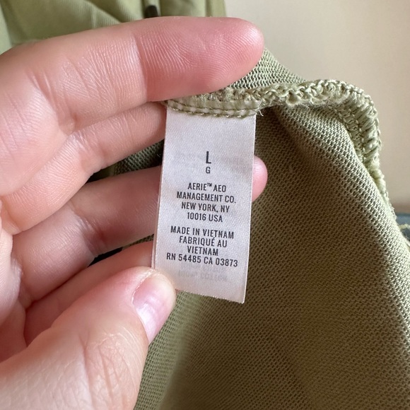 Aerie Oversized Lace Up Cotton Hoodie Sweatshirt - Picture 8 of 12